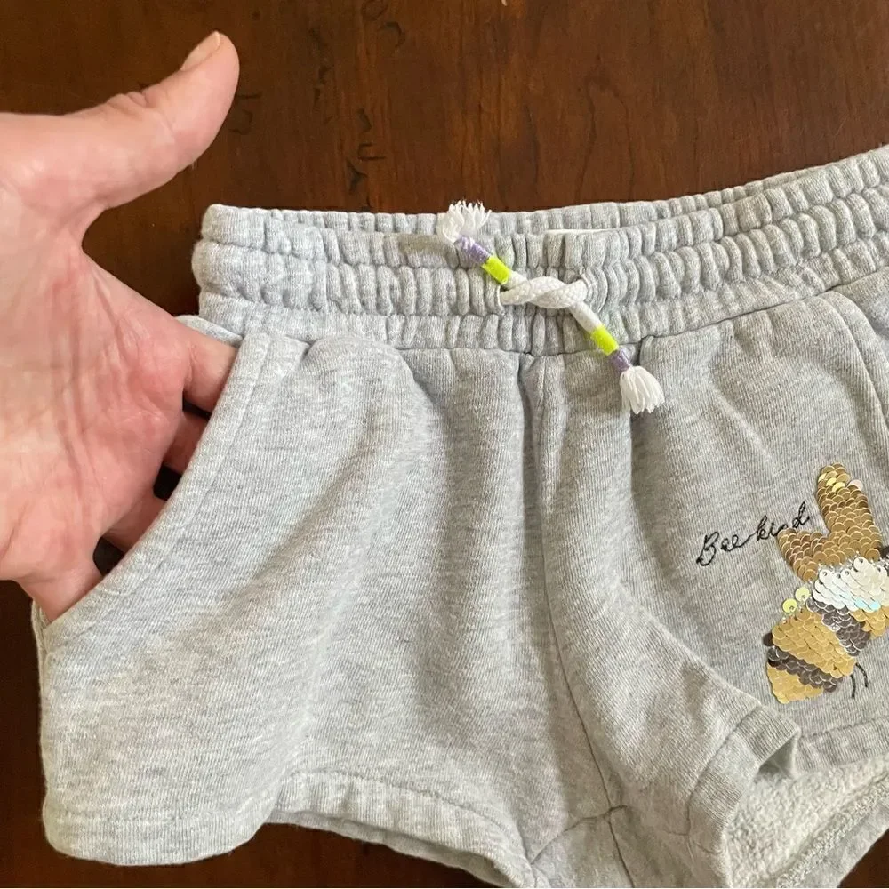 Mini Boden Cotton Sweatpants Shorts with Pockets Size 3T Toddler Girl